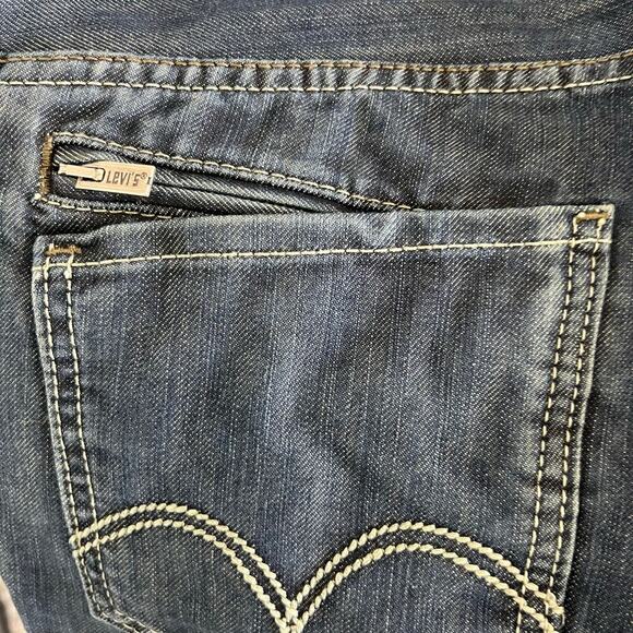Levi's 514 Slim Straight Darker Blue Denim Jeans Size 34x34 - Picture 7 of 10